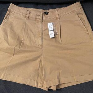 J. Crew Capeside Pleated Chino Short - Honey Brown - Size L